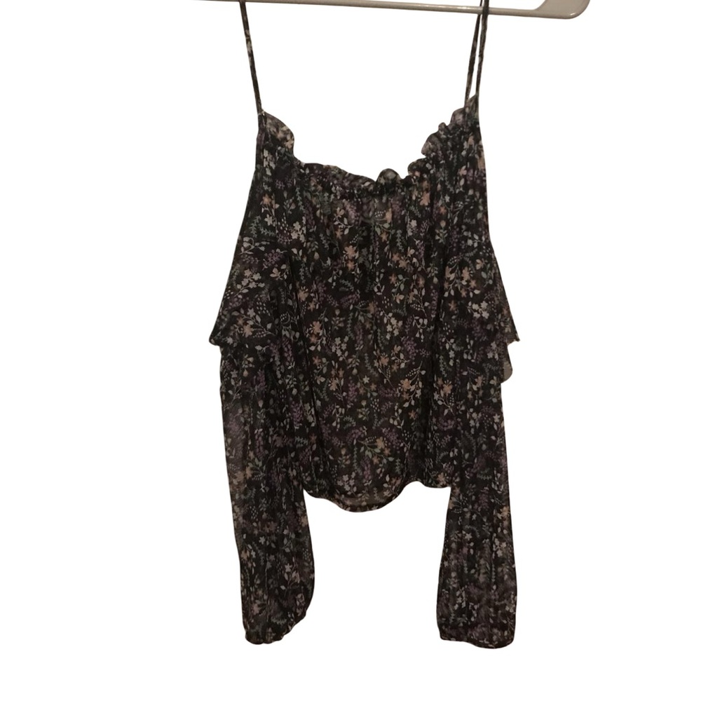 Kimchi Blue floral off the shoulder top
